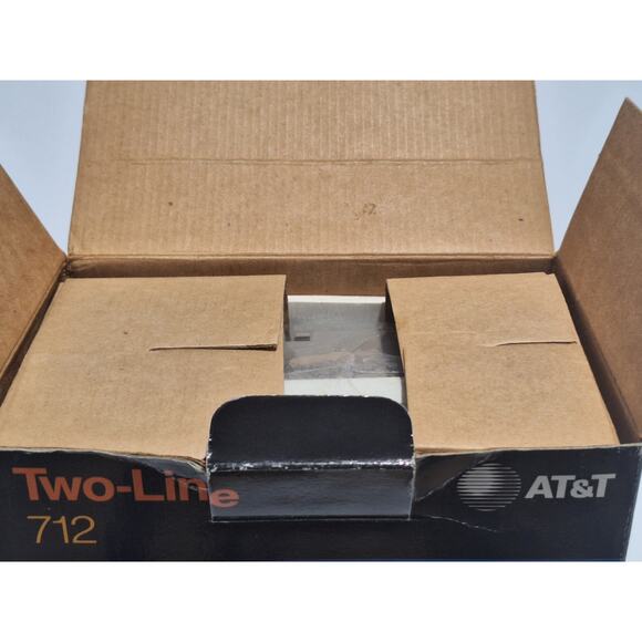 AT&T 712 Two-Line Telephone – Vintage NOS – New in Box with Manual & Cords - Picture 2 of 8